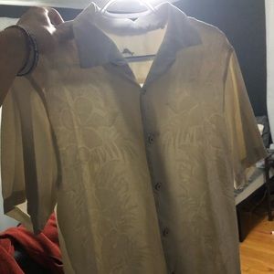 Tommy Bahama Button Up T Shirt.
